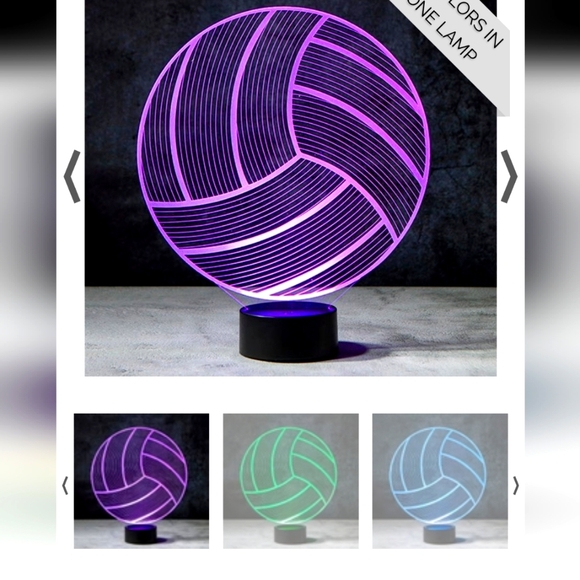Lampeez 3D LED Volleyball Lamp Set of 2 - Picture 1 of 6